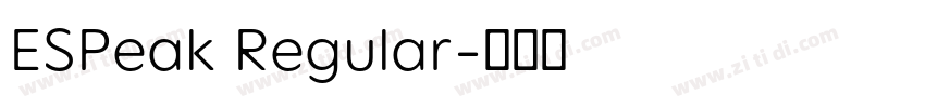 ESPeak Regular字体转换